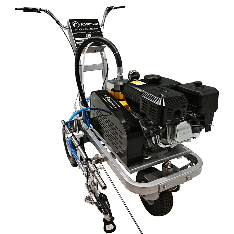 بخاخ علامة الطريق الجديد الفعال مع مضخة الحجاب الحاجز والمحرك لمواقف السيارات تحت الأرض لآلة وضع علامات خط الطريق #3