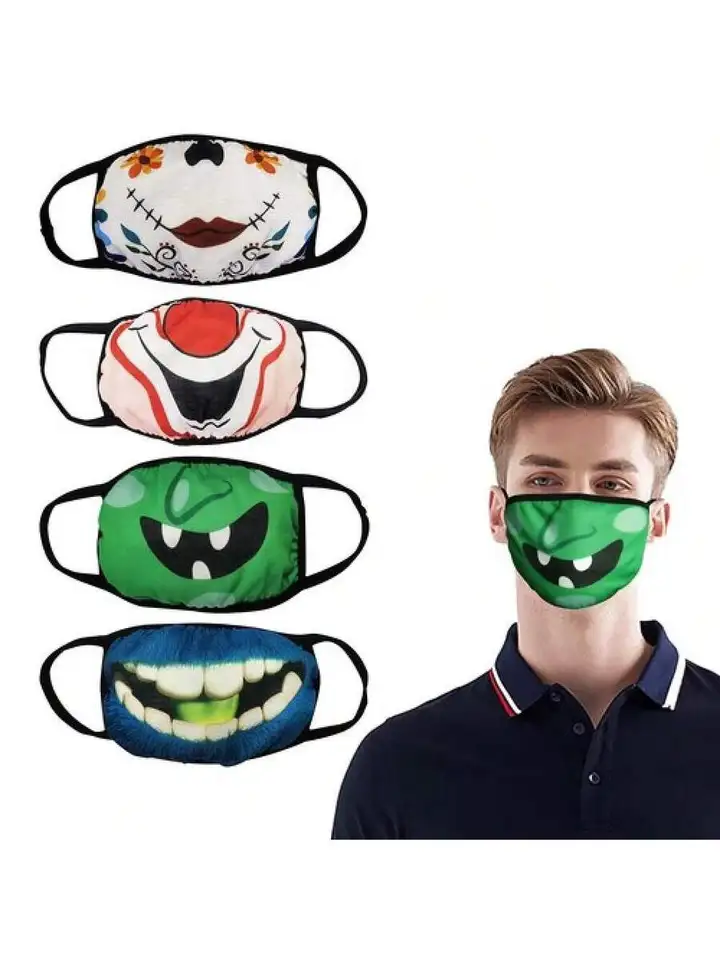 Halloween Reusable Cloth Face Mask for Adults
