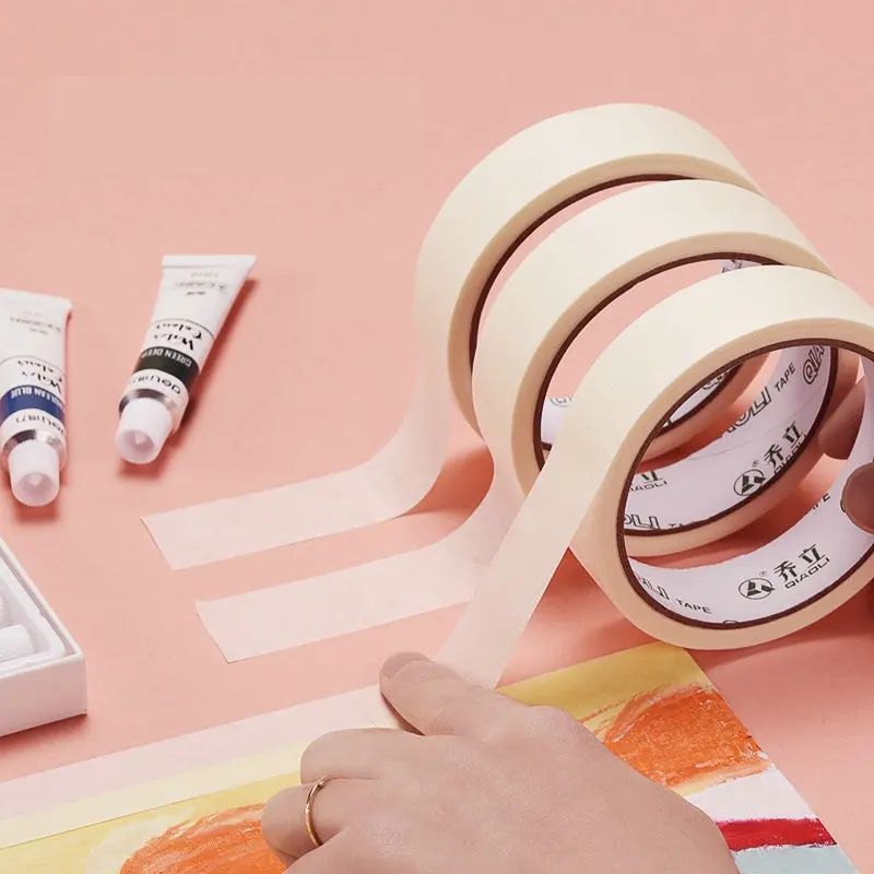 

5 Rolls Drawing Masking Tape For Painting Multifunction 12mm/18mm/24mm/36mm Wide Washi Tape 13M Jumbo Roll Artist Tape