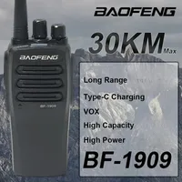 BaoFeng BF-1909 High Power Walkie Talkie 30KM Long Range Two Way Radio Type C Charging VOX Sound Quality Clear Upgrade BF-888S