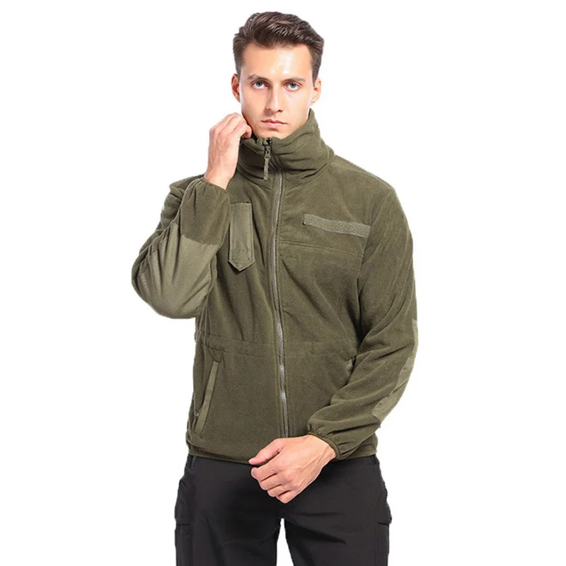 

TAD Autumn And Winter Men's Stand Collar Fleece Jacket Warm Mountaineering Clothing Outdoor Sports Tactics