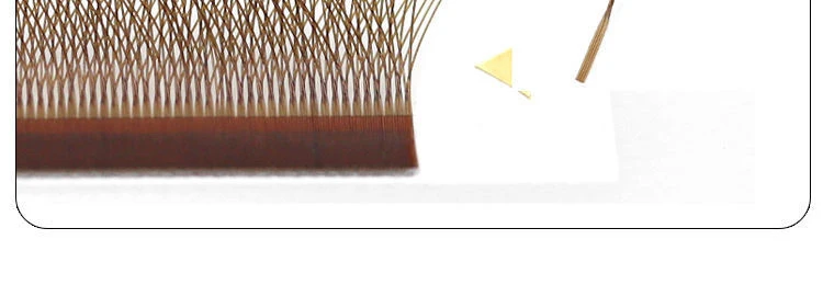 MARIA Brown 4D W-Form Einzelwimpern Bunte Wimpernverlängerung Natürlich Weich Echtes Schwarzes Nerzhaar Vorgefertigte Volumenfächer – Detail 3