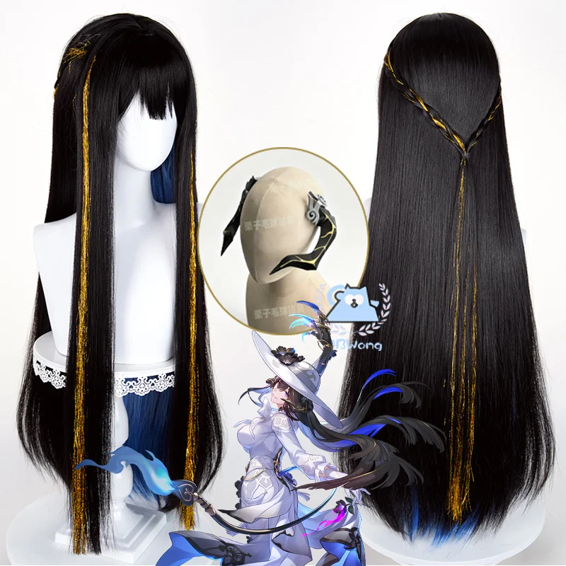 Juego Honkai Star Rail The Dahlia Cosplay Prop peluca Constance Cosplay Prop sombreros cuerno angular para fiesta de Halloween adultos mujeres hombres
