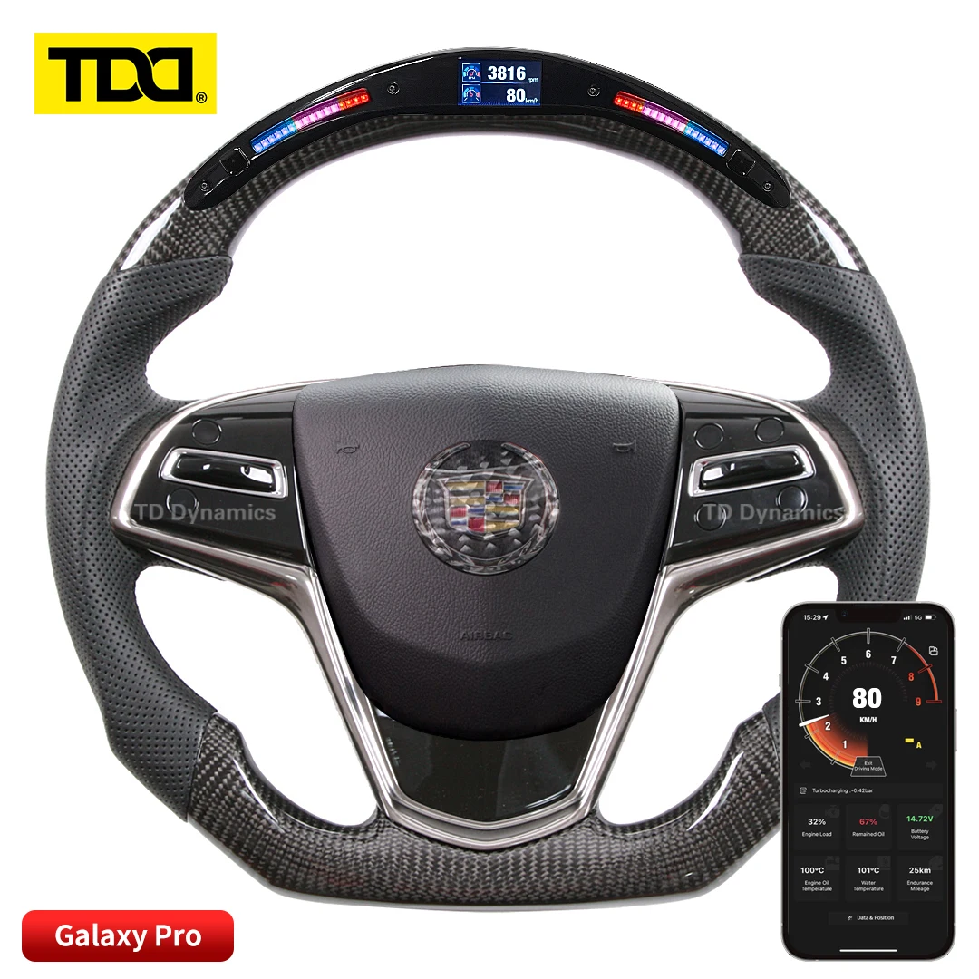 

TDD Carbon Fiber customized smart Galaxy pro LED Steering Wheel for Cadillac ATS，XT4,XT5,XT6,CT4,CT5,CT6