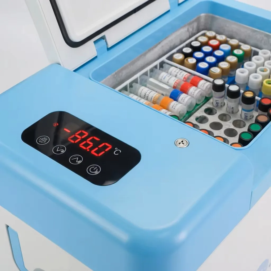Factory Direct Sales CE Certified Minus Degree Portable 25L Ultra Low Temperature Vaccine Storage Freezer