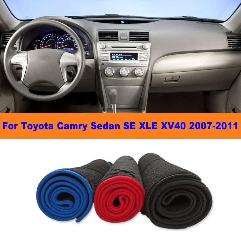 

Anti-Glare Dashboard Cover Dash Mat Non-Slip Sun Shade Pad Interior Protector For Toyota Camry Sedan SE XLE XV40 2007-2011 2008