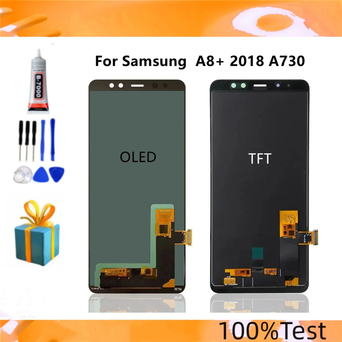 OLED High Quality For Samsung Galaxy A8+ 2018 A8Plus A730 LCD Display Touch Screen,For Galaxy A8 Plus A730F Display Replacement