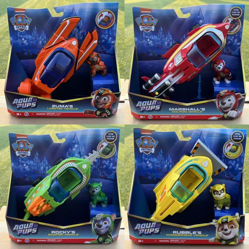 Grande voiture de transformation originale Paw Patrol Beibei, jouet de lieu d'archie de beurre d'équipe de chien, jouets de cadeau d'anniversaire, nouveau, incl