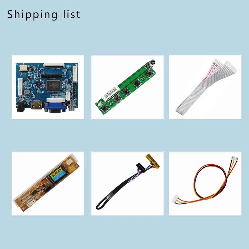 HD-MI VGA AV LCD Controller Board for 30pin 1280x800 LTN141AT01 LP141WX3 B141EW04 CLAA141WB02 N141I1 QD14TL01 B154EW01 LP154W01