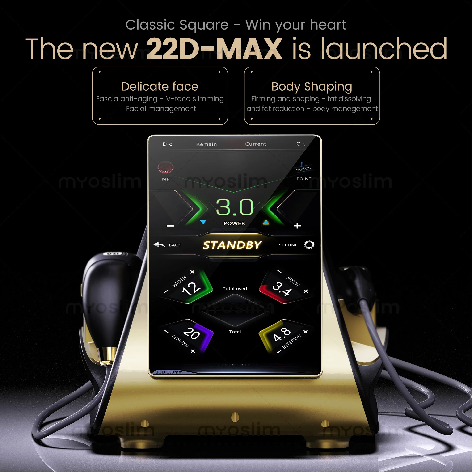 

Новейшее косметологическое оборудование 22D MAX HIFU для лифтинга лица, подтяжки кожи, коррекции фигуры, многофункциональное.