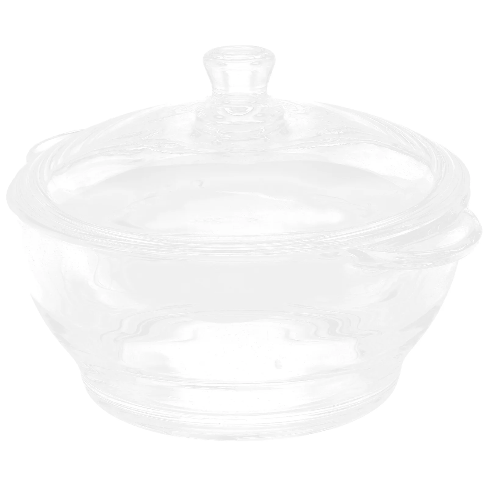 

Glass Stew Pot with Lid Double Handle Heat Resistant Kitchen Cooking Pot Oven Proof Household Stockpot for Soup Baby Food