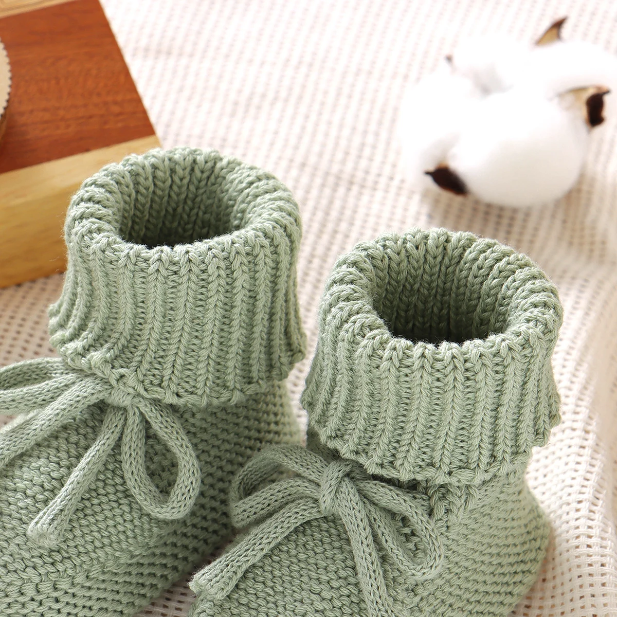 Baby First Walkers Breathable Anti-slip Knitted Newborn Infant Boys Girls Solid Booties Prewalkers 0-18m Toddler Unisex Footwear