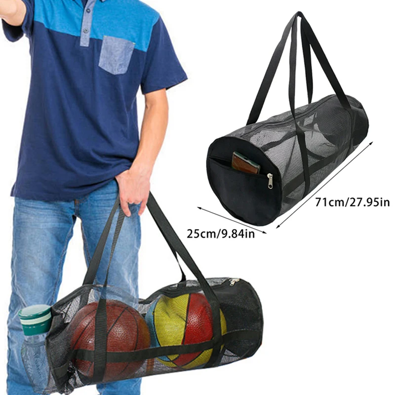 Large Capacity Travel Bag Portabl Basketball Storage Bag Sports Cylinder Bag Yoga Handbag Pilates Bodybuilding Sports Bags