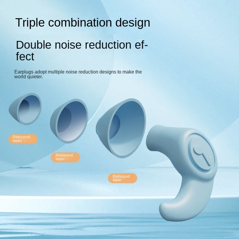 Soundproof Earplugs For Sleeping Soft Silicone Ear Muffs Noise Protection Travel Reusable Protection Sound Blocking ear plugs