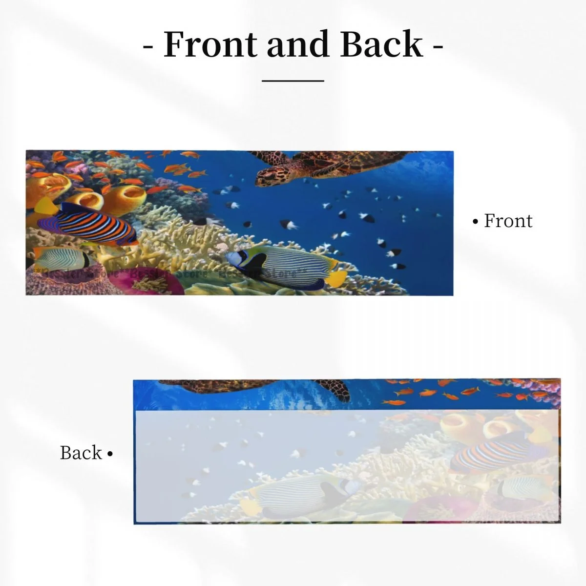 Coral Reef With Many Fishes Sea Turtle Valance Curtain Blackout Window Treatment For Kitchen Living Room Bedroom Home Decoration