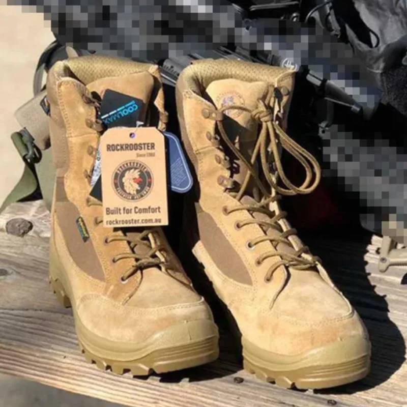 

ROCKROOSTER походные ботинки из воловьей кожи, тактические армейские ботинки для пустыни, мужские непромокаемые охотничьи ботинки, мужские высокие треккинговые ботильоны