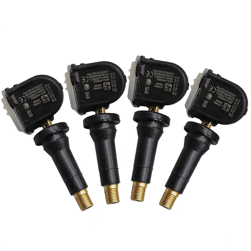 1/4PCS TPMS Car Tire Pressure Sensor for Ford B-MAX F-150 Fiesta Focus Ecosport EV6T-1A180-CB EV6T-1A180-CC EV6T-1A180-CD 433MHz