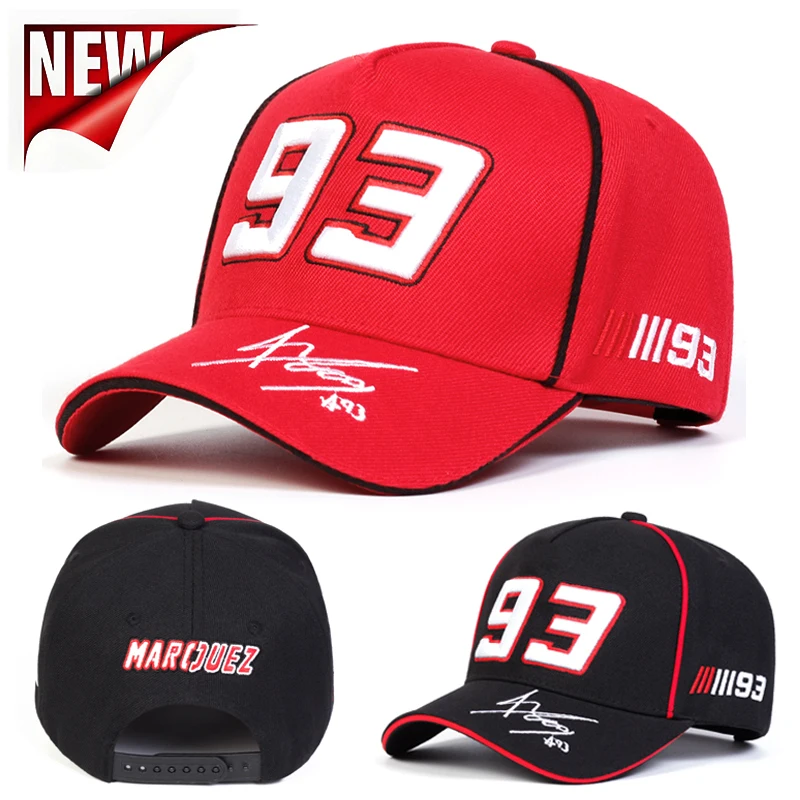 New Fashion 93 Letter Embroidery Adjustable Snapback Cap Unisex Hiphop Hats Outdoor Casual Baseball Caps Sunscreen Hat