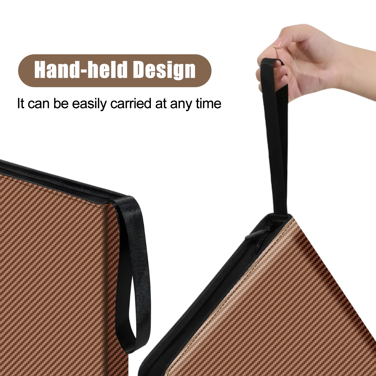 جديد eTone براون المحمولة فيلم الأكمام السالبة الموثق سستة الألبوم مع 50 قطعة 35 مللي متر 135 صفحات تخزين خالية من الأحماض #4