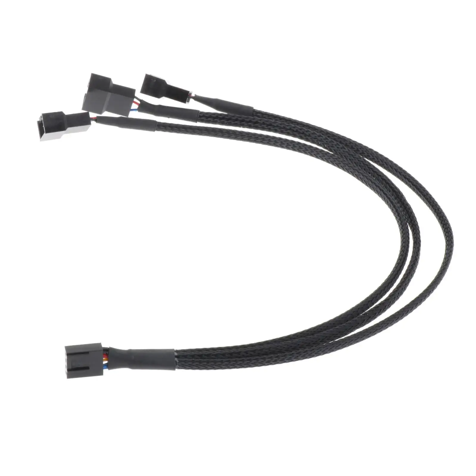 4 Pin PWM Splitter Cable พัดลม PWM สายไฟ 1 ถึง 3 Way สําหรับเคสคอมพิวเตอร์