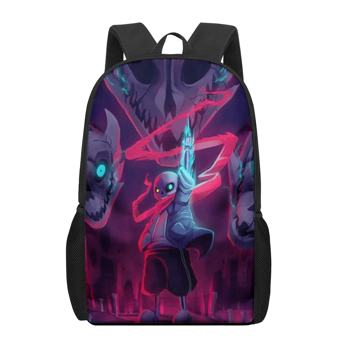 Undtale sans jogo impressão 3d sacos de escola para meninos meninas estudantes primários mochilas crianças saco de livro mochila mochila mochila