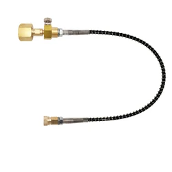 Kit de tuyaux à ressorts renforcés allergiques au dioxyde de carbone précieux, adaptateur de recharge W21.8-14 ou CGA320 W/ 8mm adaptateur femelle rapide