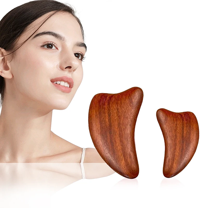 

Gua Sha Board Rosewood and Chicken Wing Wood Facial and Body Scraping Tool for Facial Lifting, Massage, and Physical Therapy