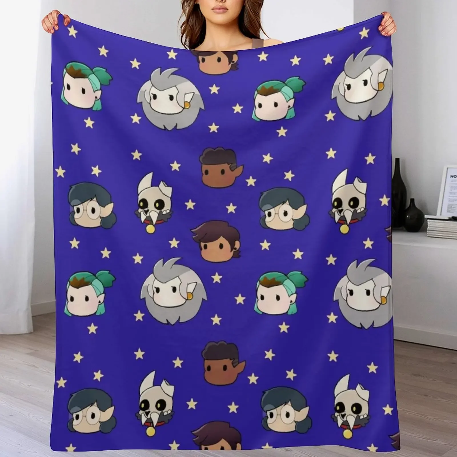 

Chibi Owl House Throw Blanket Plush Vintage anime Luxury Brand Blankets