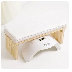 2 Colors Hand Pillow Tool Log Simple Style Mat Can Be Placed On The Phototherapy Machine Net Red Solid Wood Light Luxury Table