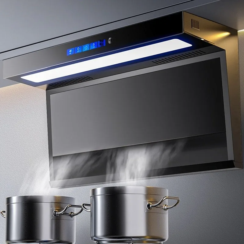 Batch range hood household kitchen large suction top side double suction wall hanging small 7-shaped range hood