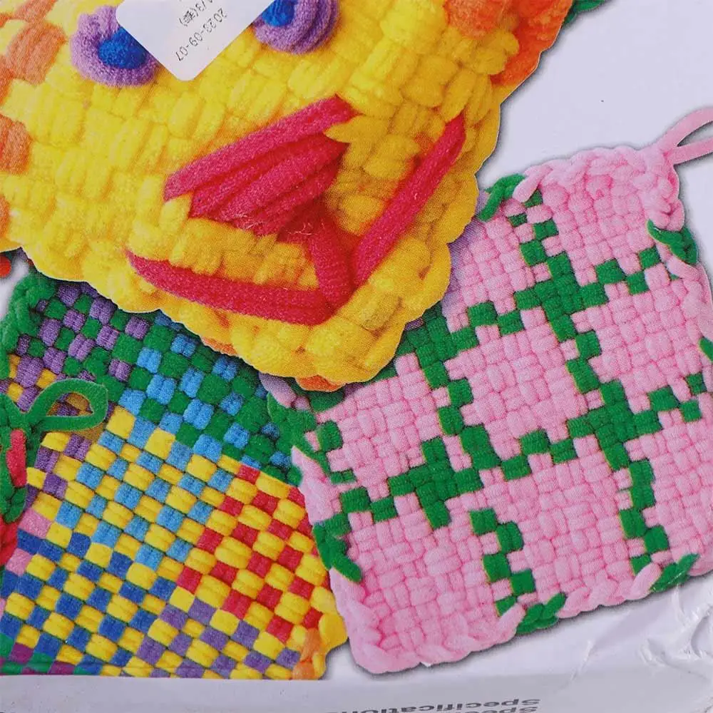 手作り鍋つかみ織機キット 編み機フレーム 鍋つかみループ クラフトキット カラフルクラフトキット