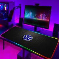 V-VolkswagenES Racing Mouse Pad Xxl Laptop Mat Gaming Rgb Mousepad Backlit Gifts Keyboard Gamer Girl Table Pads Deskpad