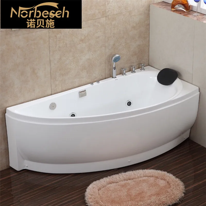 حوض استحمام صغير للشقة بسعر الجملة من الشركة المصنعة، حمام منزلي مستقل من الأكريليك لركوب الأمواج، جاكوزي 1.3-1 متر