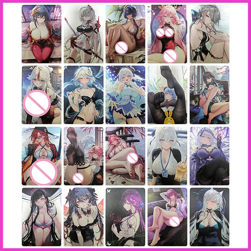 Anime Godin Verhaal Zeldzame A5 Collectible Card Sparkle Jeanne d'Arc Ningguang Eula Robin Ganyu Kafka Speelgoed voor jongens Verjaardagscadeau