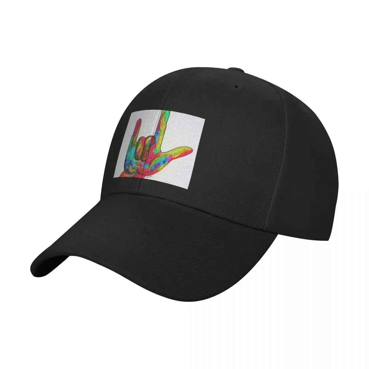 I LOVE YOU - American Sign Language Baseball Cap Thermal Visor cute Hat Man Luxury Beach  Woman Men's