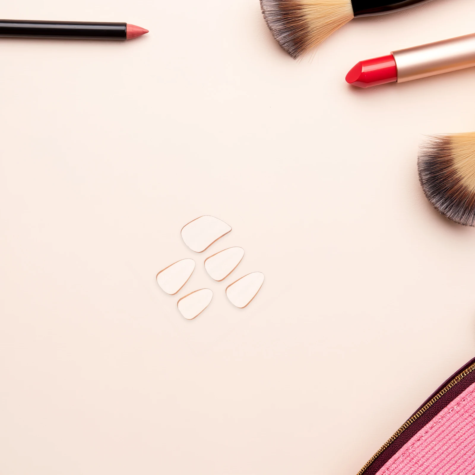 

5pcs Pipa Nails Orange Premium Fake Nails For String Instrument Players Lightweight Durable Finger Picks Guzheng Accessories