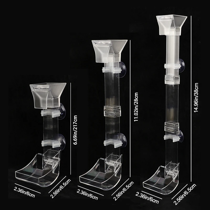 Aquarium Transparent Feeding Tube Set Acrylic Aquarium Feeder Shrimp Feeder Feeding Container Accessories Tools