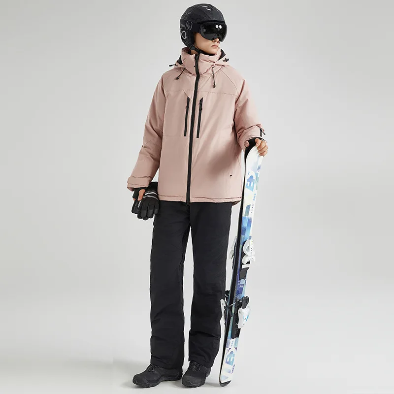 طقم جاكيت وبنطلون حراري شتوي بدلة ثلج للرجال للتزلج على الجليد وحماية الطقس البارد #4