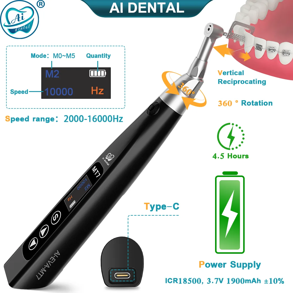 Dental Endodontic Equipment AI-EVA-MT7 Orthodontics Treatment  Endomotor With Different SKU Vertical Reciprocating Saw Tips