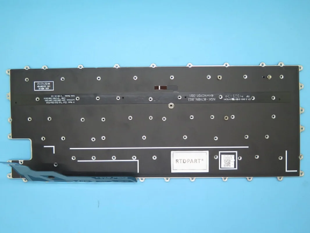 

Клавиатура для ноутбука Samsung NP930QCG 930QCG Корея KR BA59-04427B NSK-87ABN с синей подсветкой, новая