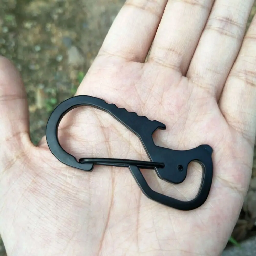 Bottle Opener Multifunctional Carabiner Multifunctional Hex Driver Outdoor Keychain Keychain Ring Stainless Steel