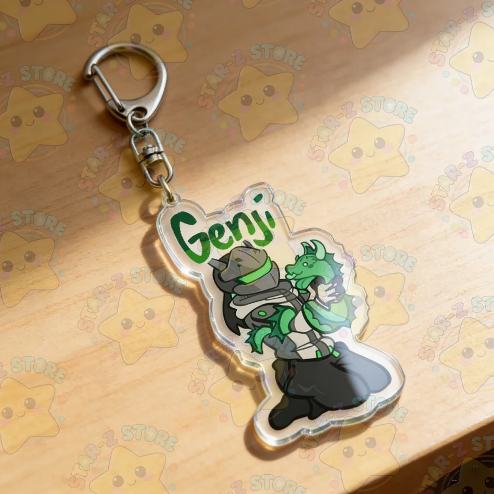 Overwatch Keychain Accessories Bag Anime Keyrings Jewelry Manga Game Fans Gifts view 2