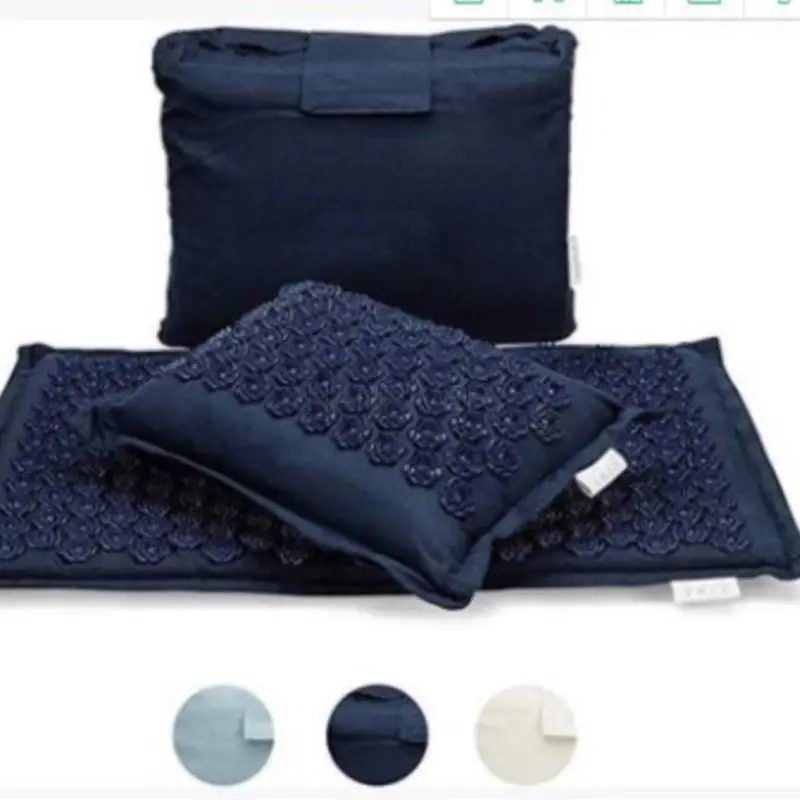 High-end buckwheat lotus coconut palm acupressure mat linen acupressure mat flax buckwheat lotus acupuncture massage cushion