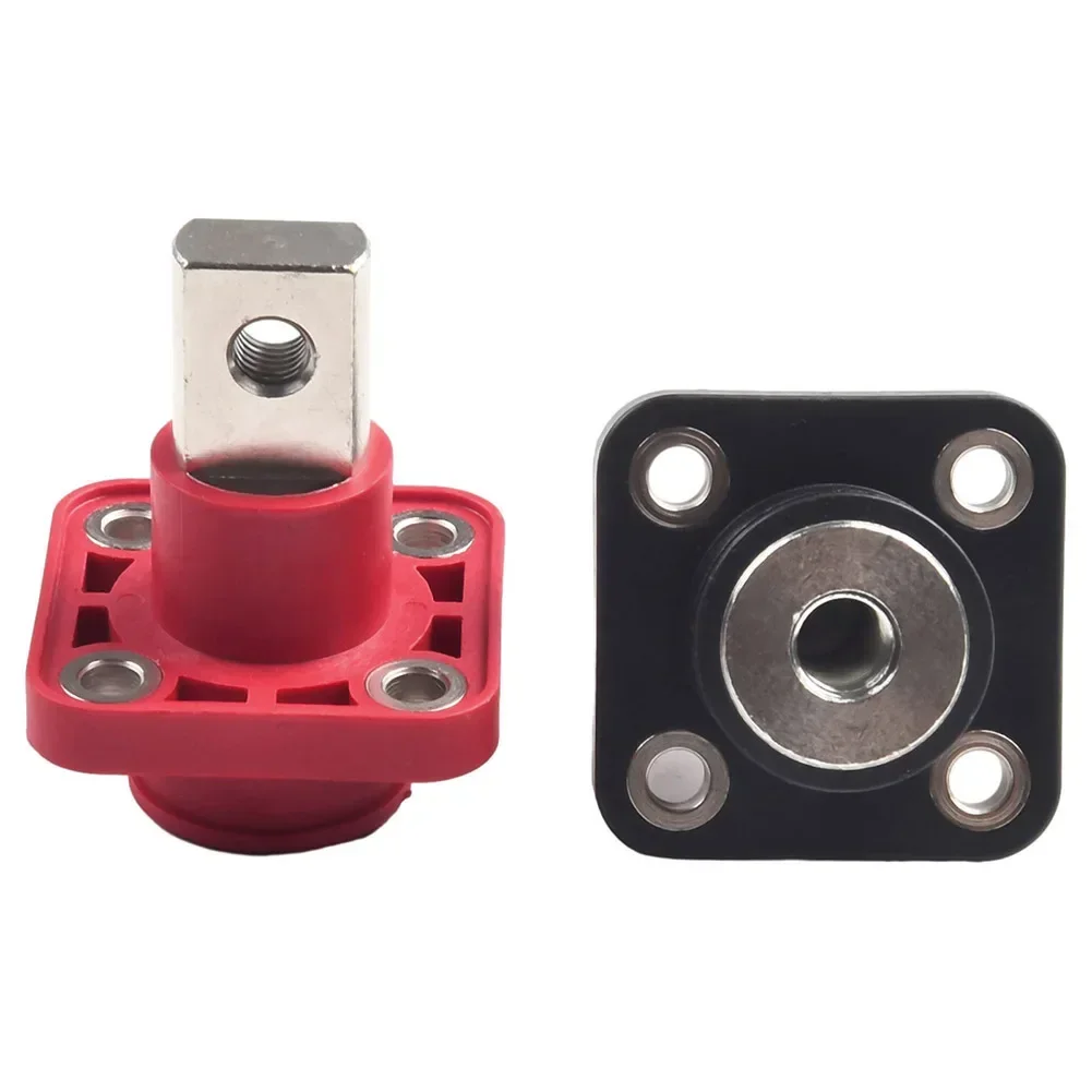 2X Battery Terminals for Lithium Battery Copper Connectors with Click On Cover Wear Resistant and Anti Oxidation