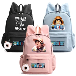 Anime One Piece Backpack Teenager Girl Boy Backpack Schoolbag Back To School Bookbag Men Women Leisure Travel Bag Daily Bag