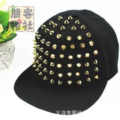 Nieten-Flachmütze für Männer und Frauen, Punkrock, Hip-Hop-Bolzen-Baseballmützen, männlich, weiblich, Jugend, Teenager, Jungen, Mädchen – Detail 32