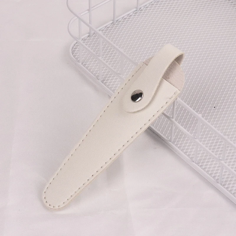 1pcs Hair Scissors Protective Cover PU Leather Seam Protection Knife Head Hair Salon Styling Tool Accessories