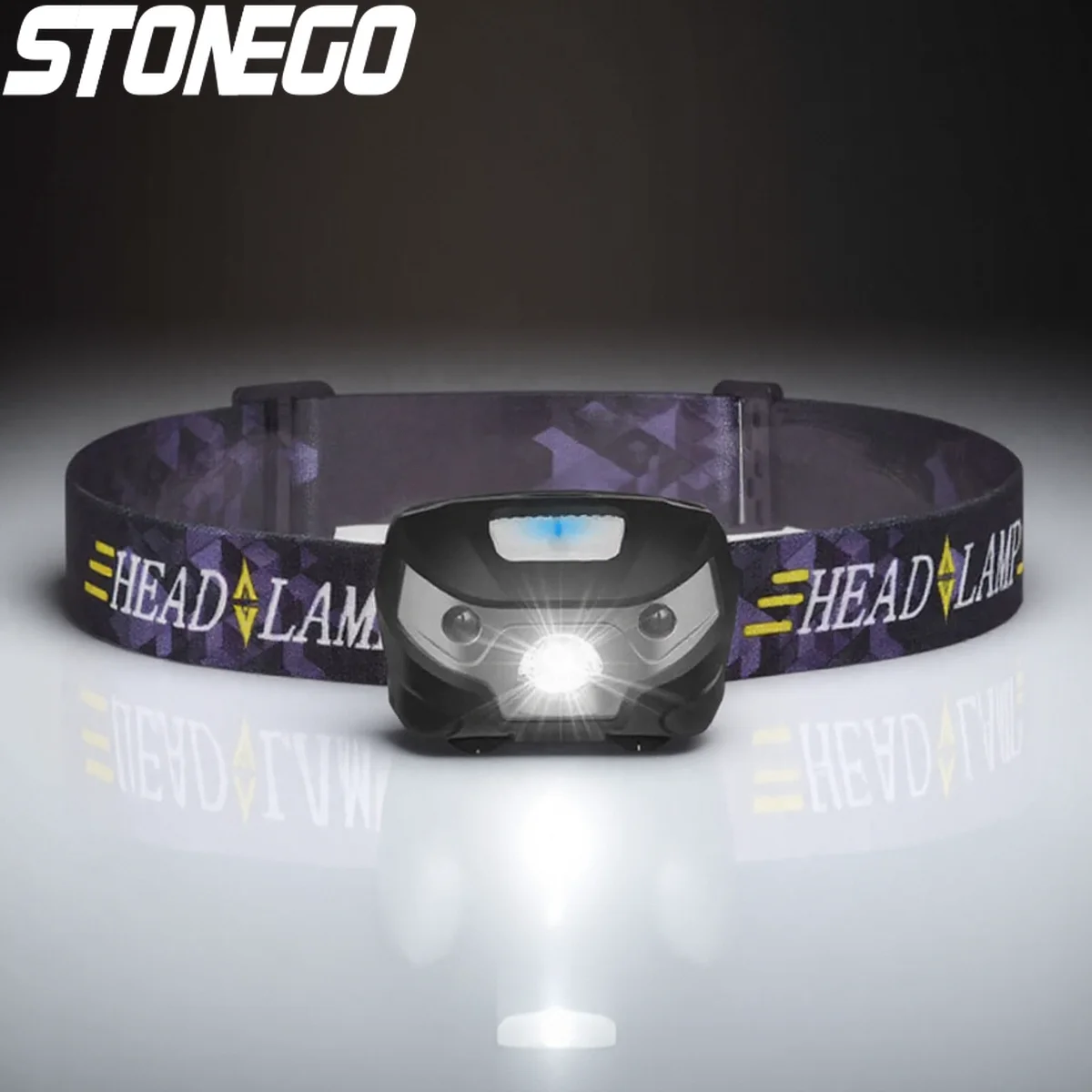 

Innovative Waterproof LED Headlight High Brightness USB Charging Dual White Red Light Outdoor Essential