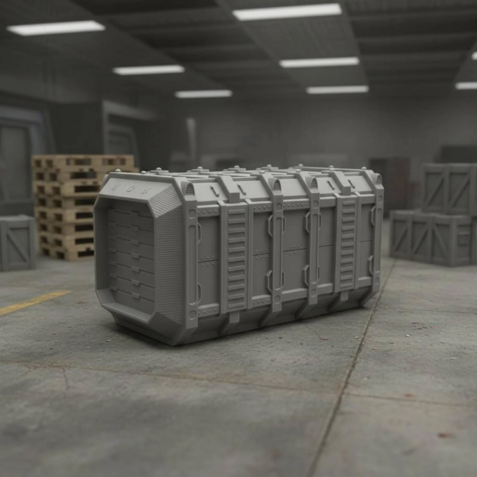 Futuristic Shipping Container Model Stackable Interchangeable Wargame Scenery Interchangeable Terrain Kit Easy Assembly