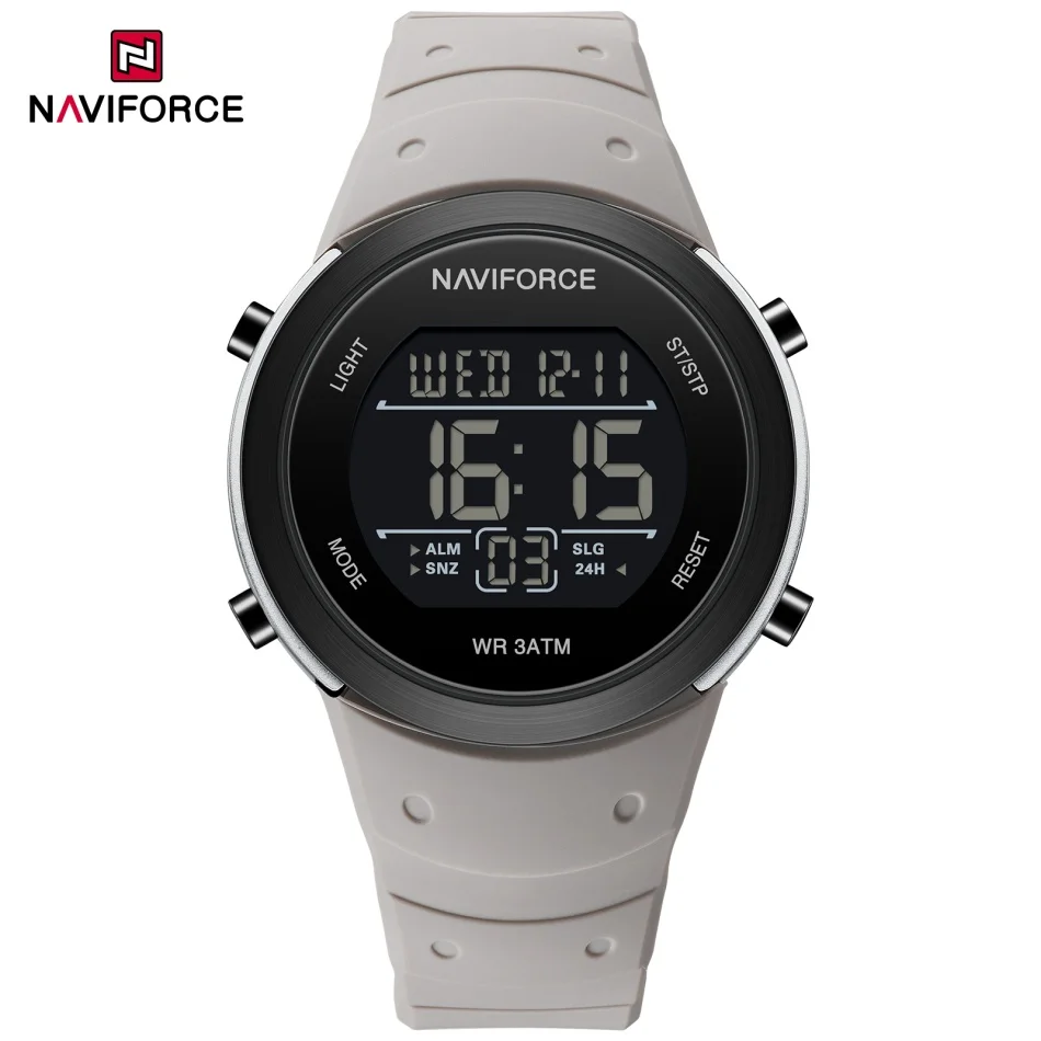 

NAVIFORCE NF9246 Электронные часы Спортивные часы Режим будильника Силиконовый ремешок Светодиодный ночник Дисплей Экран Часы